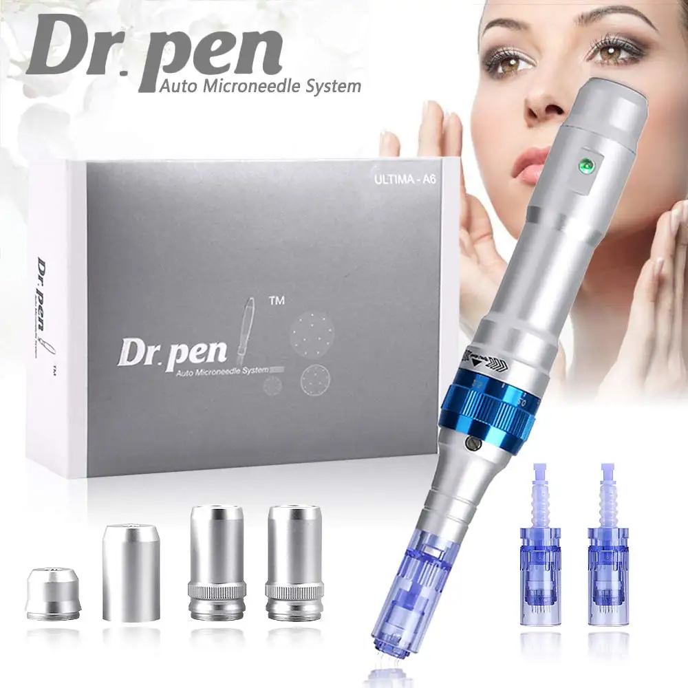 Прямые продажи Электрический Dr.Pen A6 Перманентный микроблейдинг тату макияж машина брови подводка для глаз губы микро Ручка - Цвет: Pen