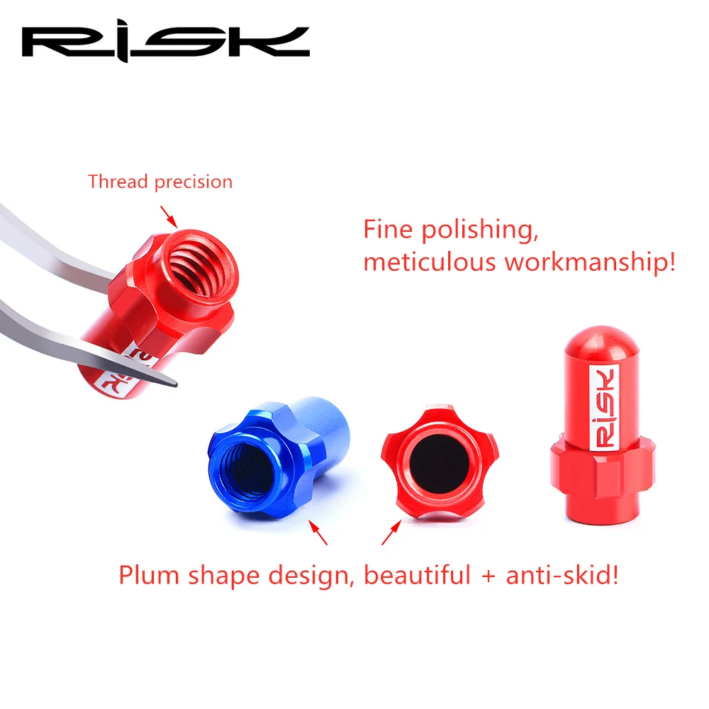 Aluminum Bicycle Wheel Valve Caps 2pcs for MTB/Road And Mountain Bike Airtight Tyre Stem Air Valve Caps Car Cover bicycle tire valve cap bicycle valve cap valve cap valve caps