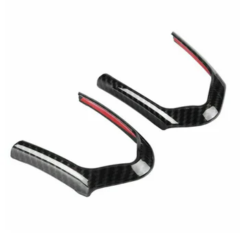 

Frame Steering Wheel trim For BMW M3 M4 M5 X5M Interior Black Panel 1 Pair
