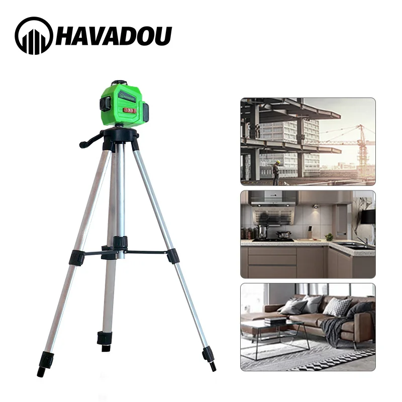 3D самонивелирующийся лазерный уровень HAVADOU Green12 линий 360 горизонтальная