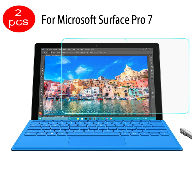 Surface Pro 7(2PCS) 2 шт. для microsoft Surface Pro 7 6 5 4 7Pro 6Pro 5 Pro 4Pro TAB пленка для планшета из закаленного стекла защитная поверхность для экрана Pro 4 5 6 7 - Цвет: Surface Pro 7(2PCS)