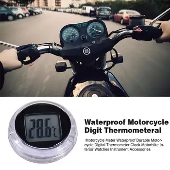 

Universal Motorcycle Digital Thermometer Waterproof Clock Car Interior Watches Instruments Motorbike Accessories