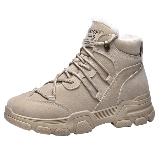 khaki Модная зимняя хлопковая обувь; женские зимние ботинки; Botas Mujer; женская теплая обувь; высокие кроссовки; женская обувь для бега - Цвет: khaki