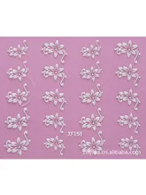  Waterproof Water Transfer Nails Art Sticker Fshion 3D Flower Design Girl And Women Manicure Tools Nail Decoration Decals XF150 