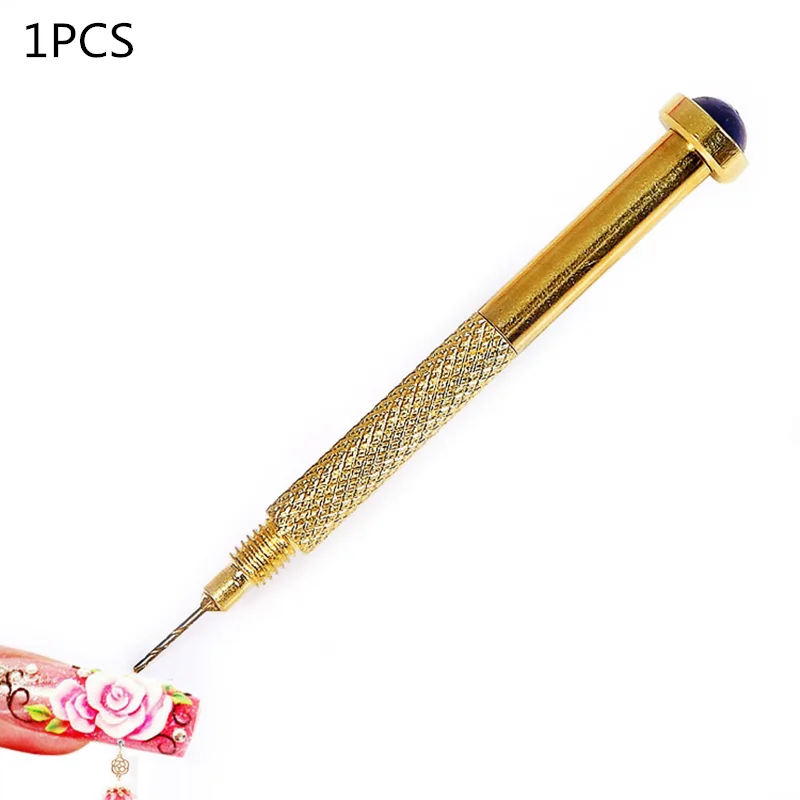12 Piece HAND DRILL SET / Jewelry Tools / Resin Art / Crafts / Nail Art /  Chunk Handle and 0.8-3.0mm Bits With Bit Case / Manual Hole Drill 