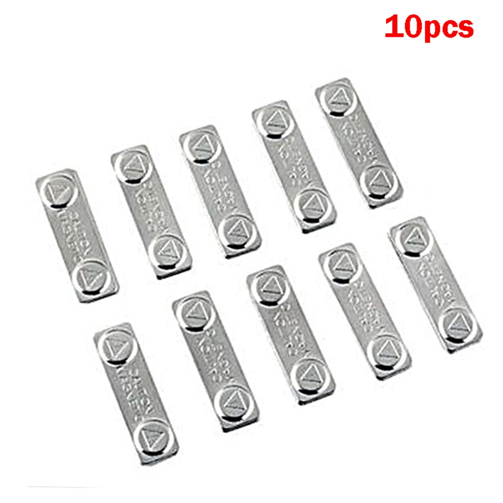 10pcs Strong Magnetic Name Tags Badge Metal Fastener ID Card Durable Attachment Holder NC99