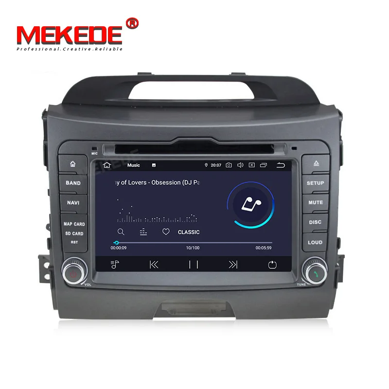 Clearance MEKEDE 7" 4G RAM 64G ROM Android 9.0 AV Output CAR DVD PLAYER For KIA sportage GPS screen navigation stereo radio receiver 1