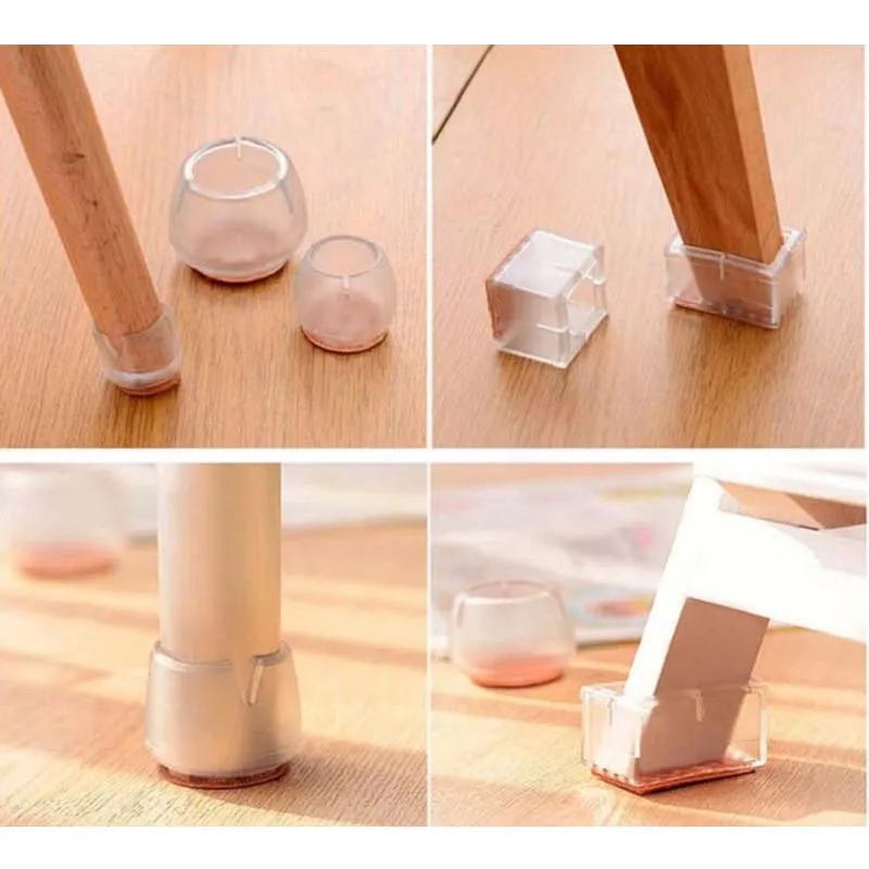 

16pcs Chair Silicone Leg Caps Furniture Table Feet Covers Floor Protectors Non-Slip Cups Fast Logistics 7-20 Days Protect Floor
