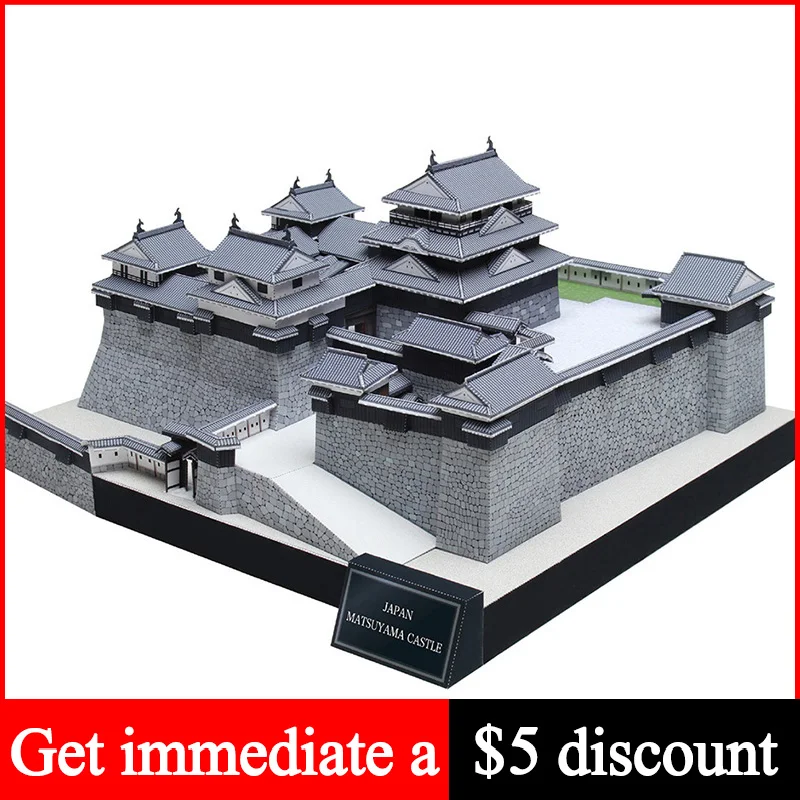 Japan Matsumoto Castle Complete 3D Paper Model House Papercraft DIY Art Origami Building Teens Adult Handmade Craft Toys QD-200 | Игрушки и