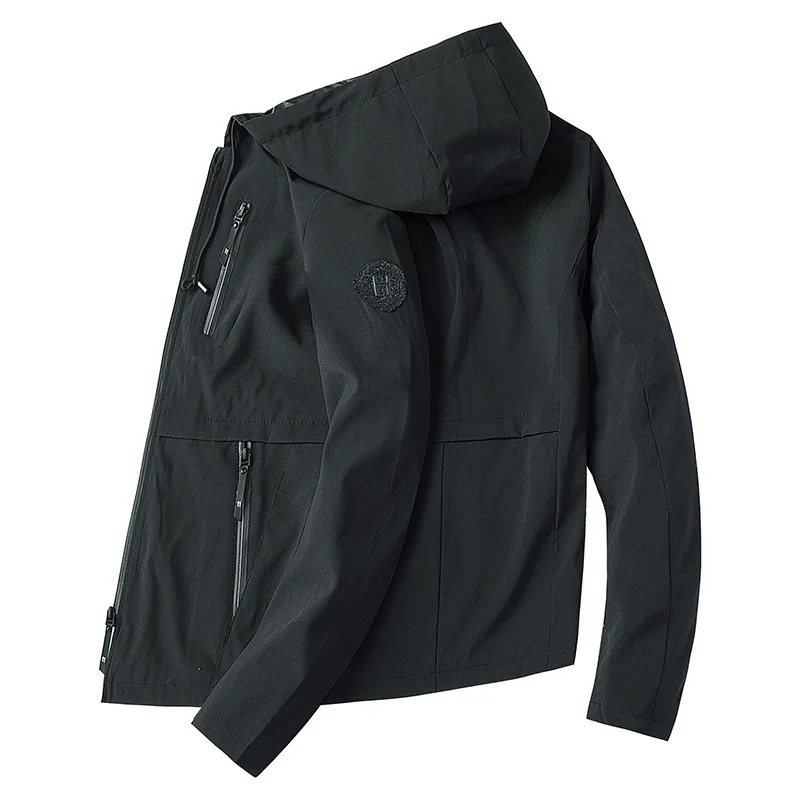 

Джинсовая куртка мужская зимняя куртка повседневная одежда с капюшоном Повседневная дышащая однотонная свободная Красивая трендовая простота модная куртка