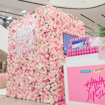 

Artificial Rose Flower Wall ins Wedding Decoration Background Flower Wall Window Decoration Home Decoration Christmas Decoration