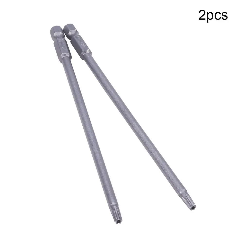 Utoolmart 2/5 шт. отвертка бит S2 100/150 мм Длина 1/4 ''шестигранным хвостовиком Магнитная отвертка бит T8 T10 T15 T20 T25 T27 T30 - Цвет: T20 x150mm x2pcs