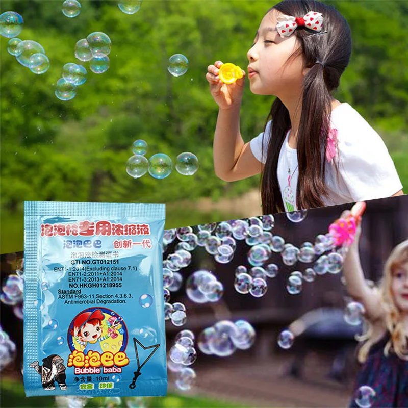 10 PCS 10ML Bubble Liquid Soap Bubble Liquid Bubble Toy Replenisher M09