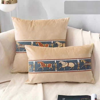 

Light Luxury Pillow Bedside Sofa Cushion Waist Pillow Pillowcase Bed Decoration Child Pillows Solid Color Plush Cushion office