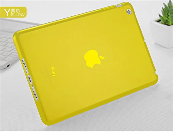 Skolour мягкий гелевый ТПУ кожа силиконовый чехол для apple iPad mini 1 mini 2 mini3 retina - Цвет: yellow