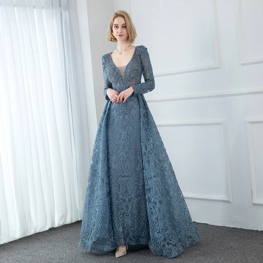 embroidered evening gowns