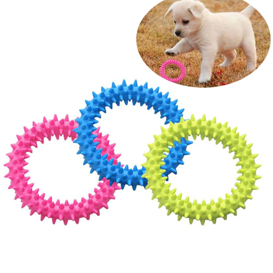 Собака собак и кошек кольцо игрушка для из мягкой резины молярная домашних