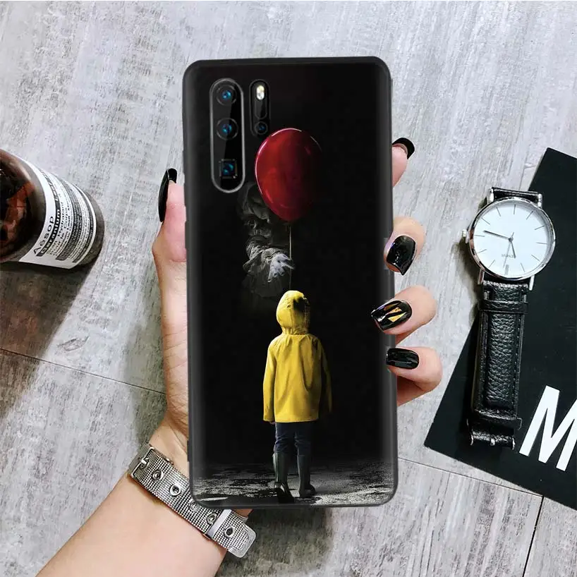 BA313-3 Pennywise Clown Black Phone Case For Huawei Mate 30 20 10 P30 P20 P10 Pro Lite P Smart Z Luxury Cover Coque Shell - Цвет: BA313-3