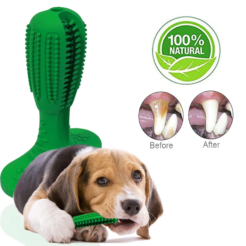 

Pet dog Chew Toys Dog toothbrush Brushing Puppy Teething Brush for Doggy Pets Oral Care Stick Bite Toy for Dog Supplies