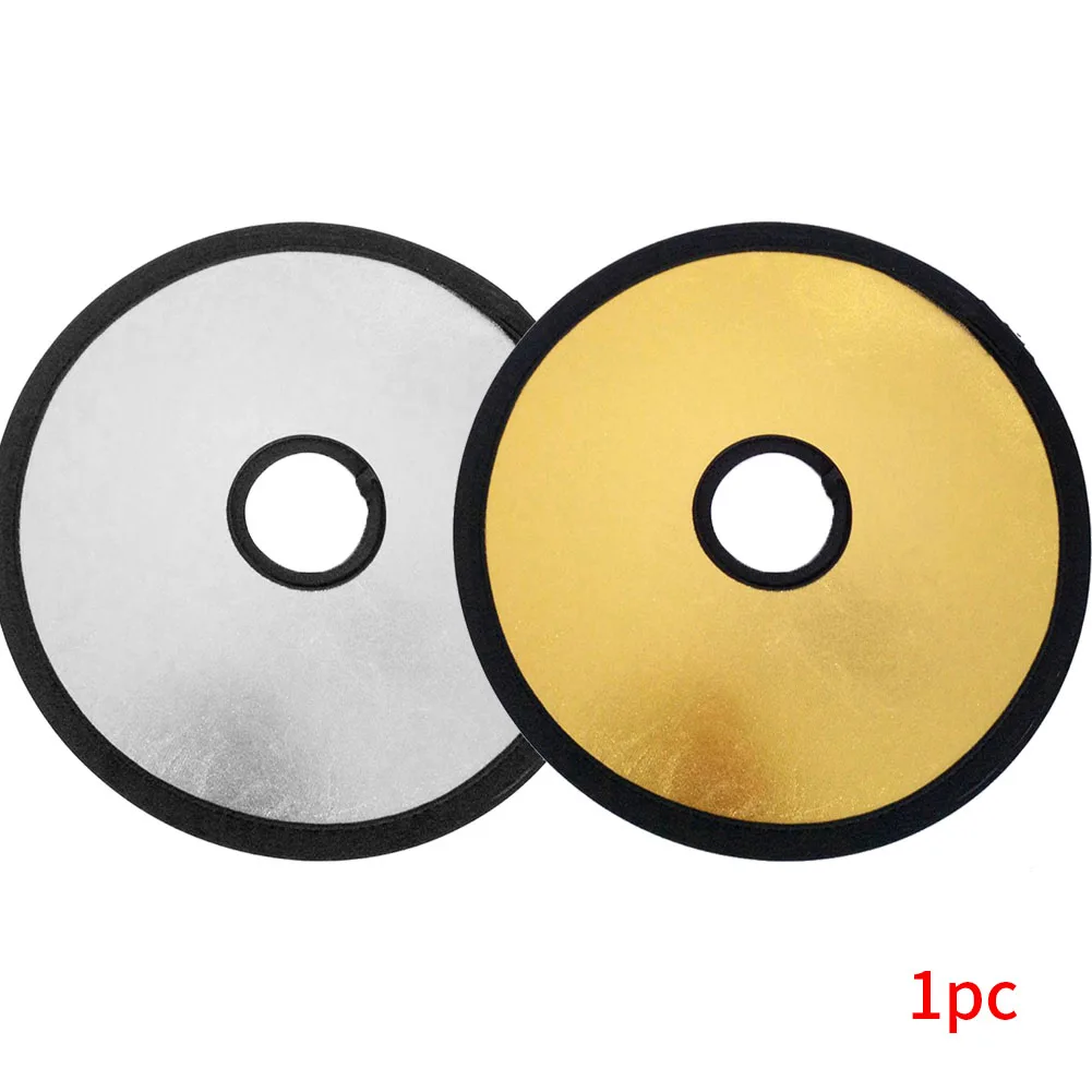 

2 In 1 30cm Home Studio Photograhy Accessories Camera Shadows Reduce Collapsible Plate Hollowed Out Double Side Reflector Round