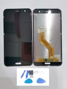 

High-quality LCD display for HTC U11 touch screen panel digitizer sensor replacement + tool