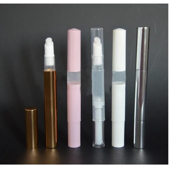 

3ml Twist Pens Empty Nail Oil Pen With Brush Tip Cosmetic Lip Gloss Tube Container Applicators Great for Home Travel