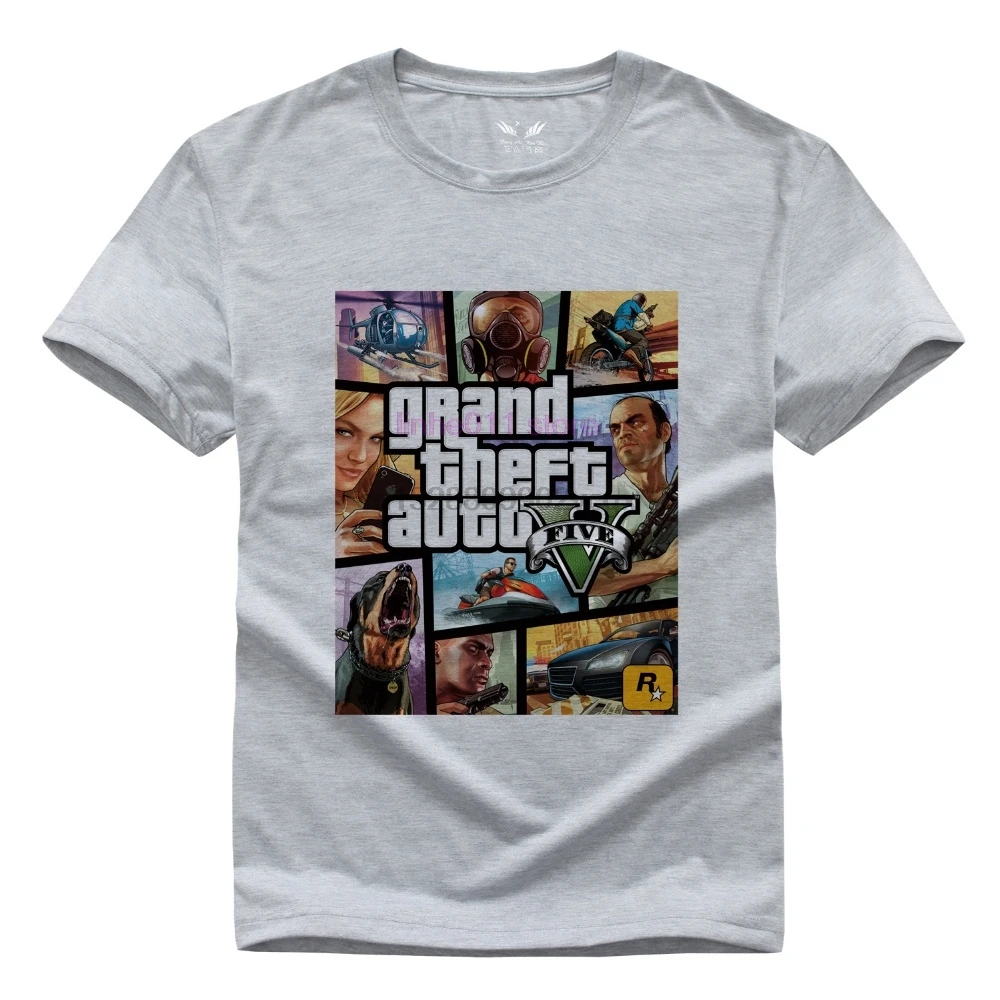 Прямая поставка футболка Grand Theft Auto Vice City GTA футболки игровые мужские большого