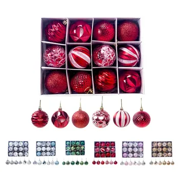 

12pcs Christmas Tree Mini Hanging Baubles Decoration Ornament Small Christmas Tree Holiday Ornaments