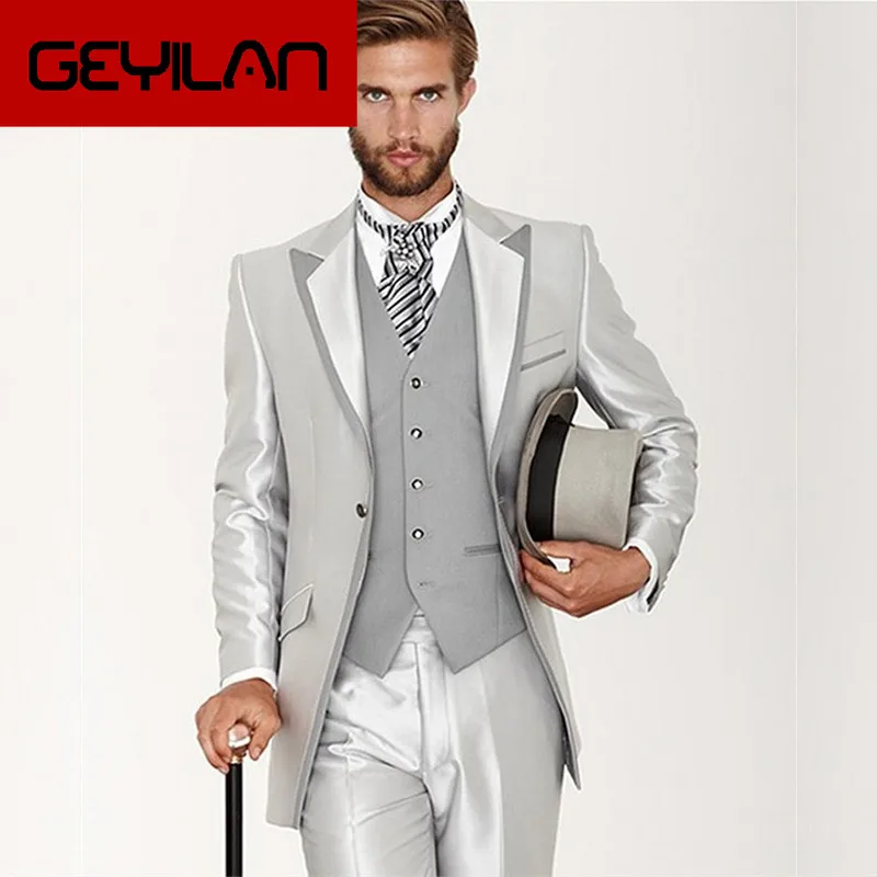 

new style men suit three-piece high quality customized men formal occasions the groom the three-piece men suit