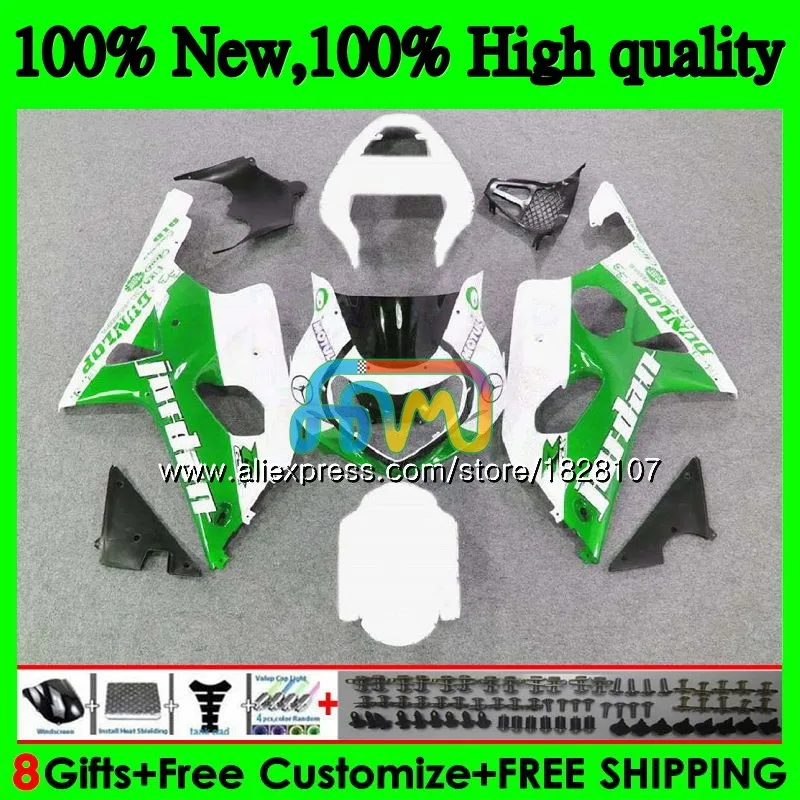 Корпус обтекателя для SUZUKI GSXR 1000 Φ GSXR1000 00 зеленый белый 01 02 40b. 35 1000CC K2 GSX R1000 2000 2001 2002 |