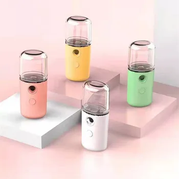 

Mist Sprayer Mini Nano Portable Facial Nebulizer Steamer Moisturizing Skin Care Humidifier Instruments Rechargeable Battery