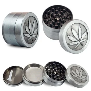

4 Layer Zinc Alloy Herb Grinder 40mm Herb Spice Grass Weed Tobacco Smoke Grinders For Men Smoking Accessories