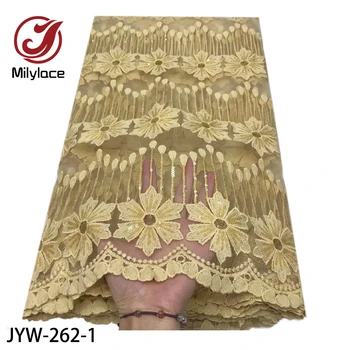 

African Lace Fabric 2019 High Quality Lace Fabric French Nigeria Lace Fabric Embroidery Wedding Lace JYW-262