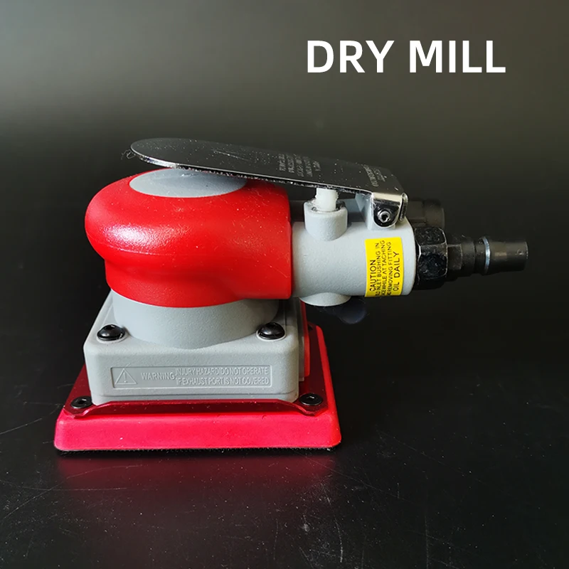 ATPRO Grinding Paint Surface Sanding Square Pneumatic Grind Machine Polishing 75/100mm Pad Sandpaper Car Red Tools Cushion