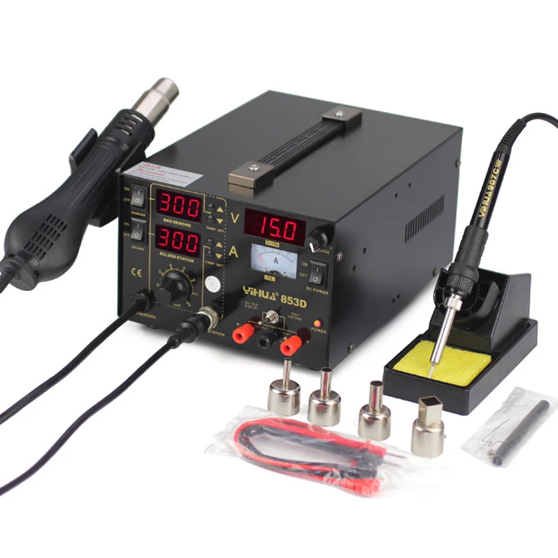 Паяльная станция 3 в 1 YIHUA 853D SMD 110 В/220 В|yihua 853d|yihua solderingyihua station |