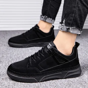 

High Quality Brand Men Casual Shoes Hot sale Lace up Casual Black Shoes Men Spring Autumn Fashion Men Shoes Casual Breathable