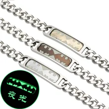 Новая Мода Бэтмен из нержавеющей стали светящийся браслет для женщин и мужчин вечерние ювелирные изделия подарок аксессуары панк рок цепи на запястье