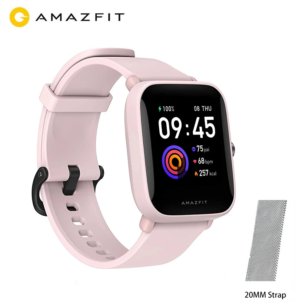 New Amazfit Bip U Smartwatch Color Display GLONASS Sleep Monitoring Sport Tracking 5ATM Water Resistant for Android