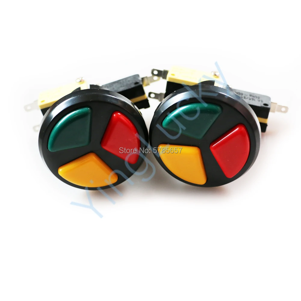 Spedizione Gratuita Pulsante Di Arcade Kit 3 In 1 Pulsante Rotondo Con Micro-Switch Per Jamma Mame Arcade Gioco Console