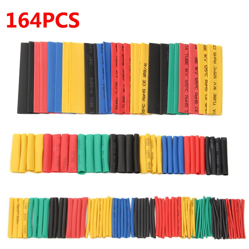 Hand-Tools-Set Wire-Cable Sleeving Heat-Shrink-Tube Assorted Shrinking Polyolefin Insulated
