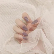 406-круглый пурпурно-серый кошачий глаз одежда Маникюр готовой продукции xin niang kuan кончик ногтей поддельные ногти патч Маникюр