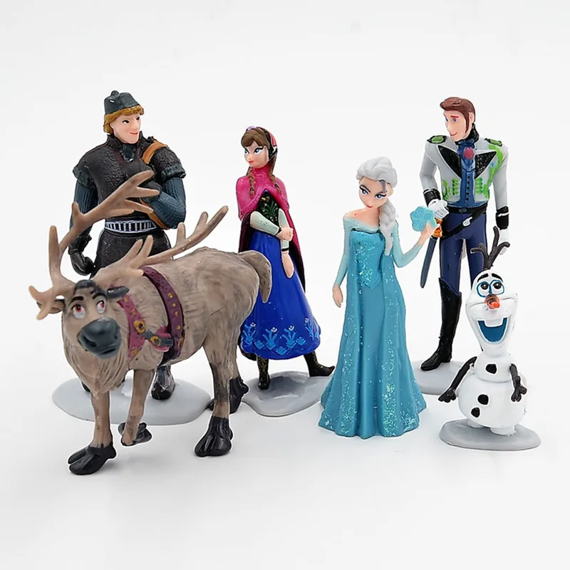 Disney Холодное сердце 6 шт./Партия от до 11 см с героями мультфильмов принцесса Анна