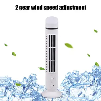 

Desktop Bladeless Fan Mini Desktop Vertical Bladeless Fan USB Portable Air Cooler Fan ower Air Conditioner With LED Light