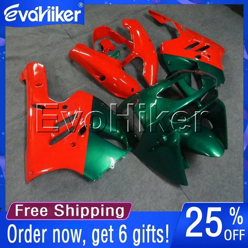 

Изготовленный На Заказ мотоциклетный хомут для ZX-9R 1994 1995 1996 1997 ABS обтекатель для кузова мотоцикла красный зеленый