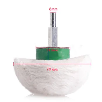 

2pcs/Set Auto Car Cotton Dome Polishing Mop Buffing Wheel Polish Drills Attachment Abrasive Rotary Tools
