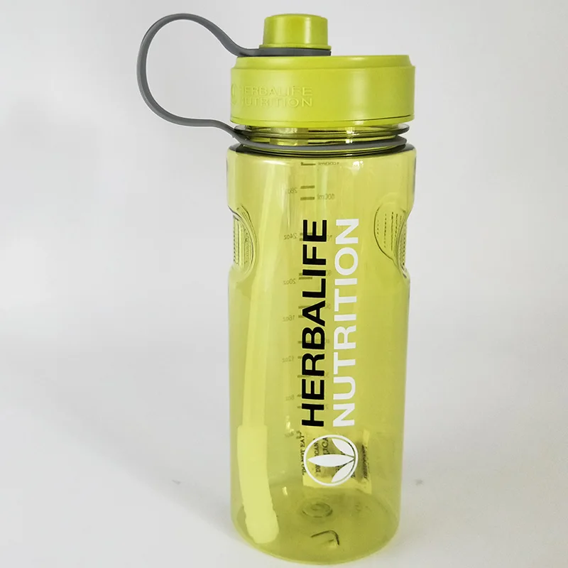 1 1000 мл большая емкость Herbalife пищевая пластиковая Спортивная бутылка для воды с соломинкой внутри - Цвет: 1