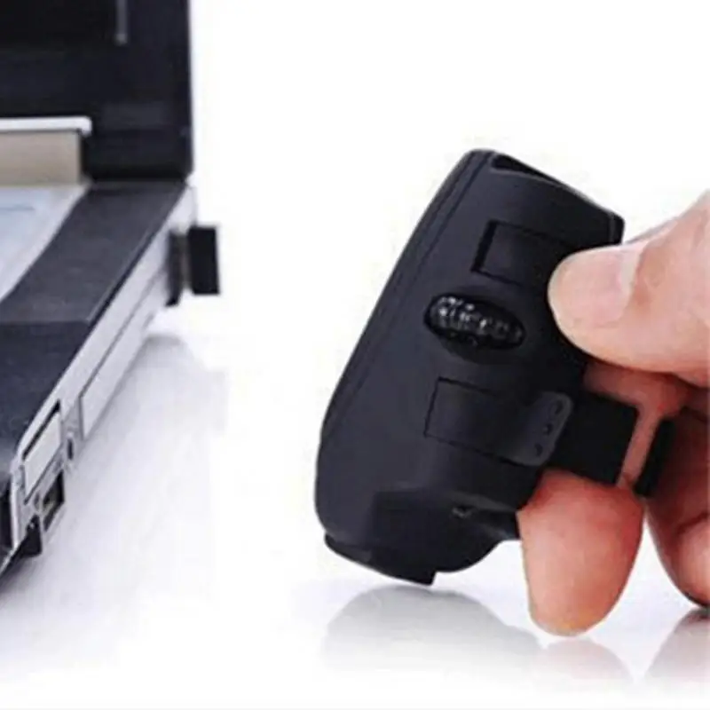 

1000DPI 2.4G Mhz Rechargeable Lazy Optical Universal Finger Rings Wireless Mouse with Receiver for laptop computer playing game
