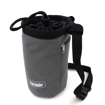 

Polyester Chalk Bag Waterproof Drawstring Pocket Storage Adjustable Strap Equipement Large Capacity Weight Lifting Bouldering