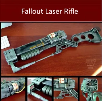 

Paper Fallout Laser rifle Gun Model Toys Handmade 3D DIY Material Manual Party Show Props Tide Collection Kids Gift 2173