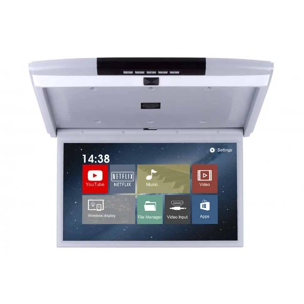 Автомобильный потолочный монитор Full HD 17 3" ERGO ER17AND на ANDROID (серый)|Мониторы для